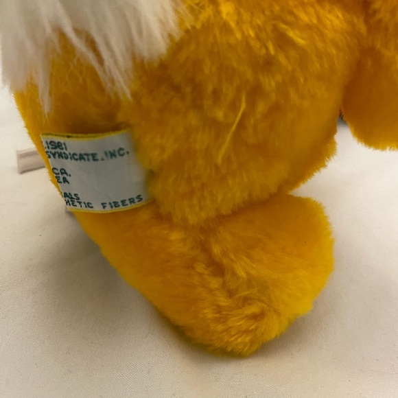 Vintage Garfield Easter Bunny Rabbit Ears Fishing Pole Dangling Carrot Dakin - Picture 12 of 15